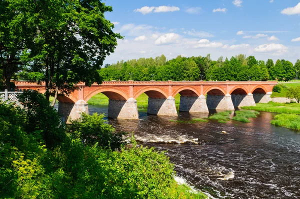 Tegel bridge, Kuldīga — Stockfoto