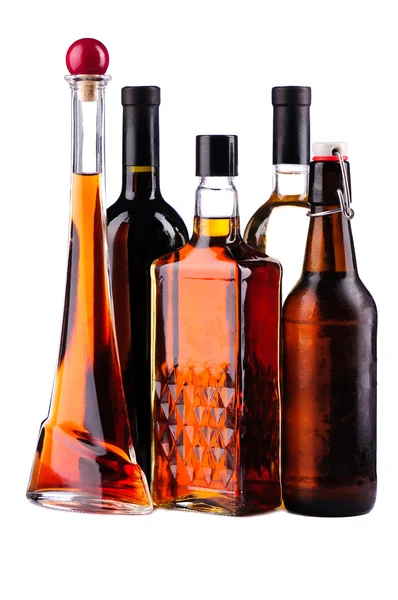 Bottles of alcohol — Stock Photo, Image