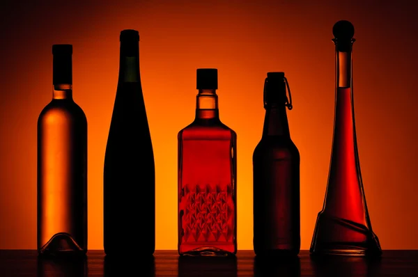 Bouteilles de boissons alcoolisées — Photo