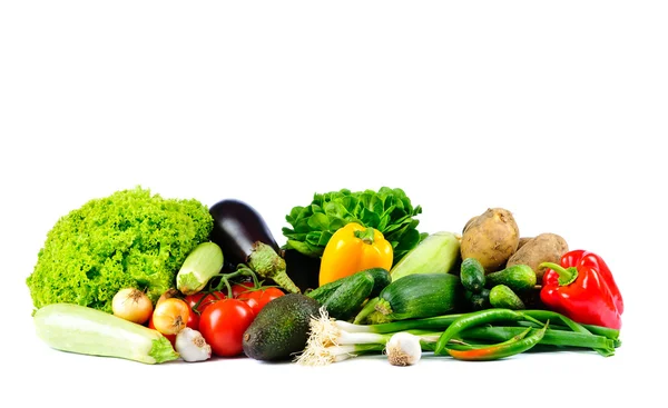 Verduras sobre un fondo blanco —  Fotos de Stock