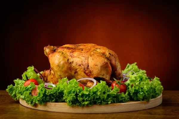 구운 닭고기와 야채 — 스톡 사진