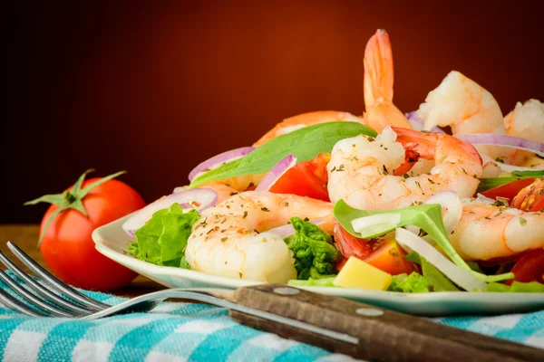 Garnelensalat — Stockfoto