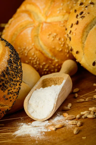 Bread ingredients — Stock Photo, Image