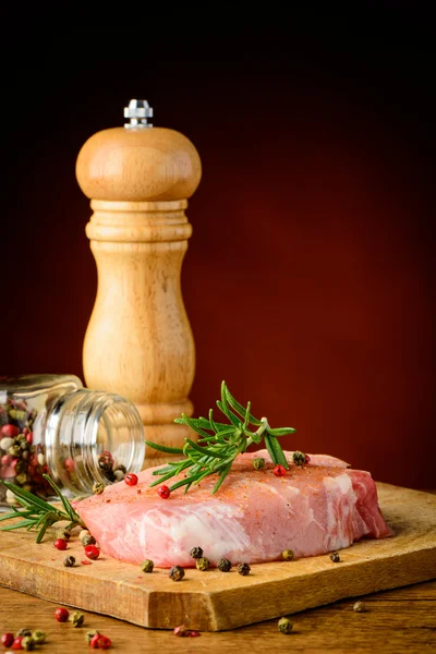 Steak and spices — Stock Photo, Image