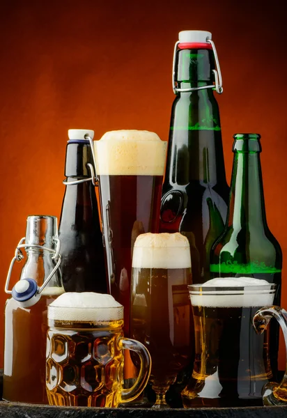 Bier achtergrond — Stockfoto