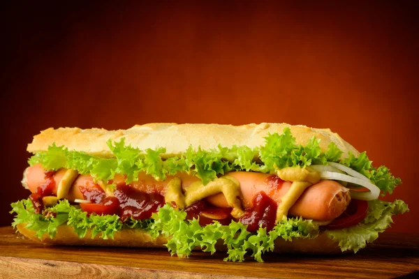 Cachorro-quente tradicional — Fotografia de Stock