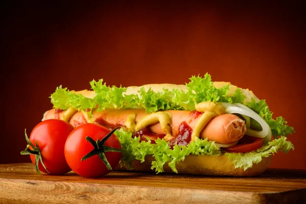 Παραδοσιακά hotdog — Φωτογραφία Αρχείου