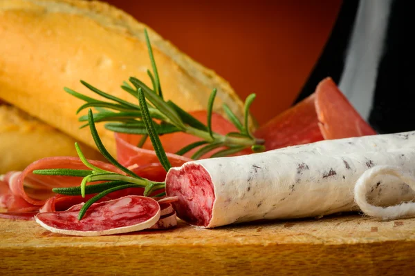 Salami italien gros plan — Photo