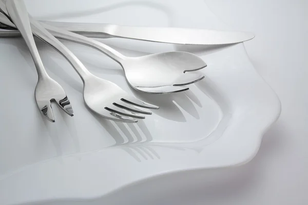 Spoon, knife and fork — Stock Photo, Image