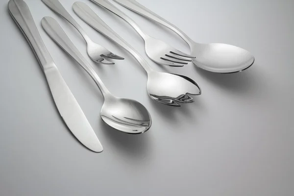 Spoon, knife and fork — Stock Photo, Image