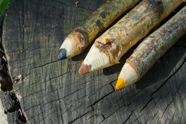 लाकडी पेन्सिल — स्टॉक फोटो, इमेज