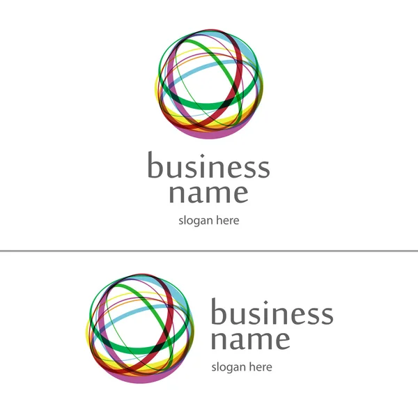 Modelo de conjunto de Logotipo — Vetor de Stock