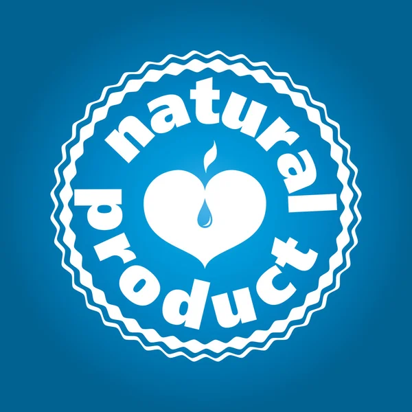 Popisek a logo pro přírodní produkty — Stockový vektor