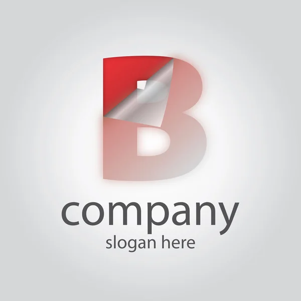 Alfabe b logo simge — Stok Vektör
