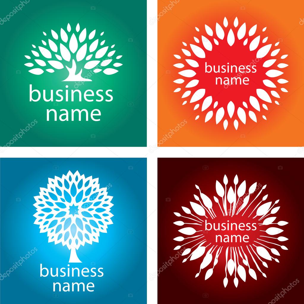 Environmental eco icon or logo with plant