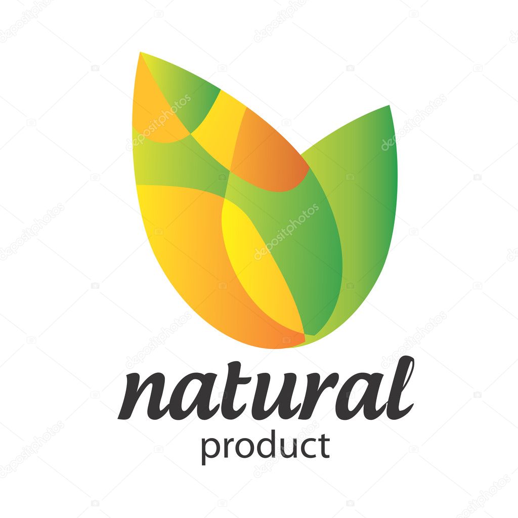 Organic Food, Eco product logo.