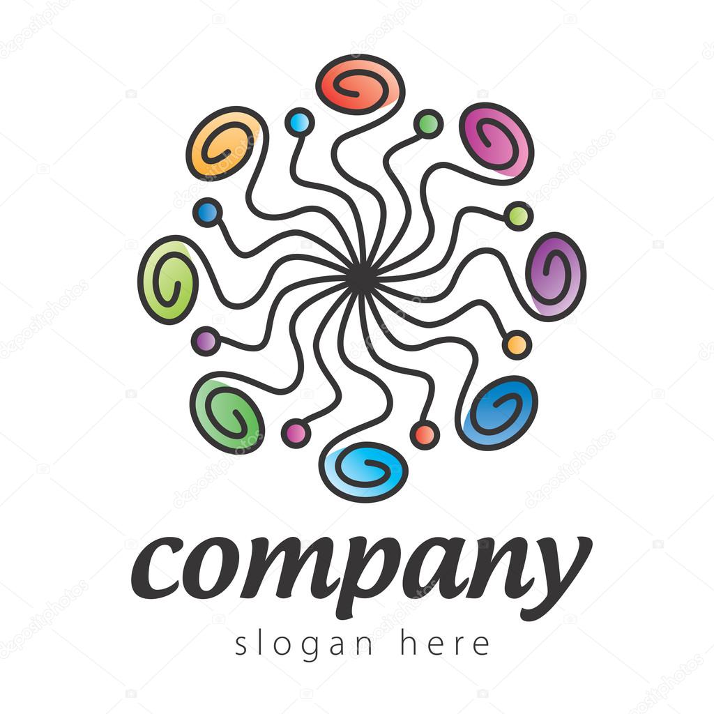 Abstract Flower Background. Logo design