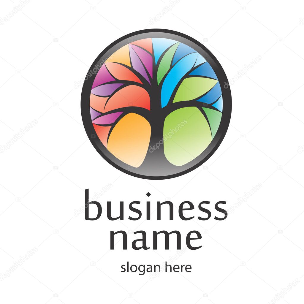Stained glass ornament logo sign