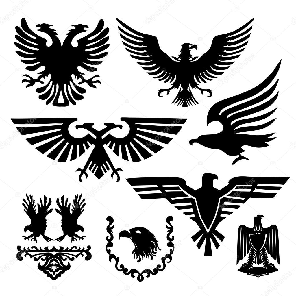 silhouette eagle emblem government heritage