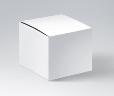 Beyaz arkaplanda boş kutu