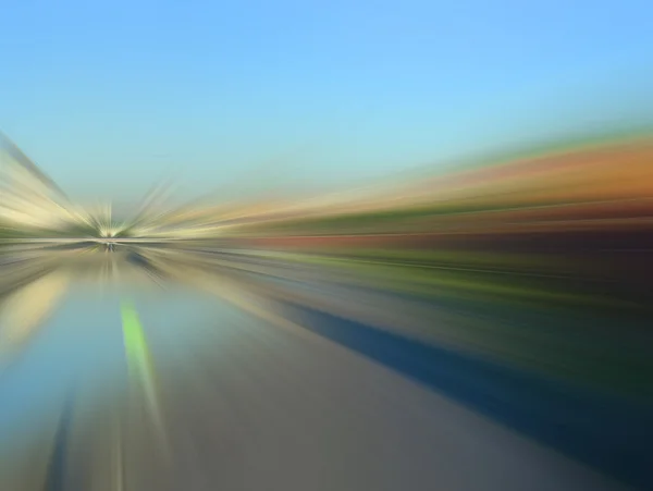 Road in motion blur — Stock Photo, Image