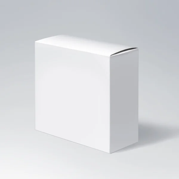 Boîte vide sur fond blanc — Photo