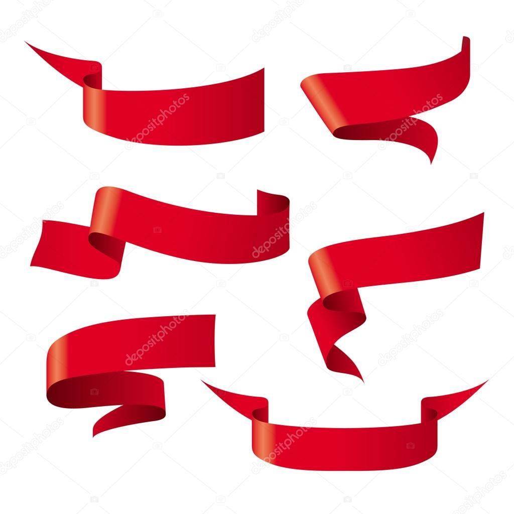 Red ribbon patterns