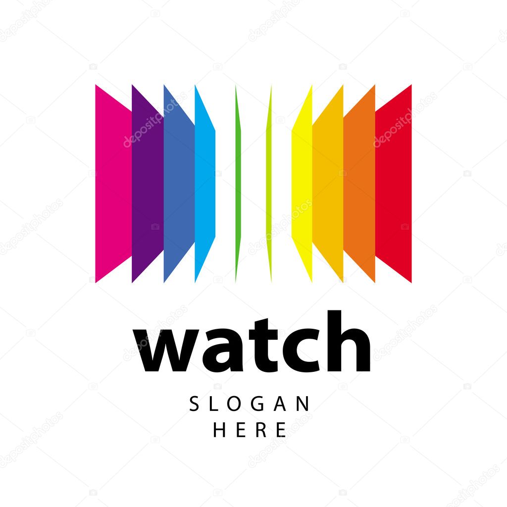 Vector logo range of colored folders