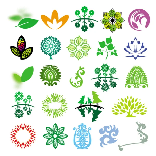 Collection de signes vectoriels écologie de la nature — Image vectorielle