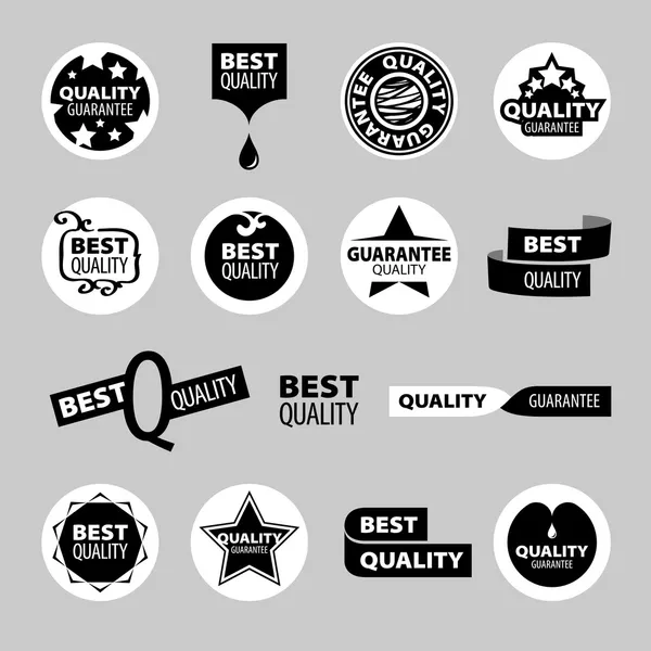 Collection of vector icons of quality assurance — Stock Vector