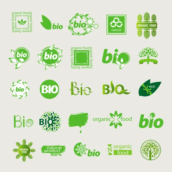 Collection of vector eco sign — Stock Vector