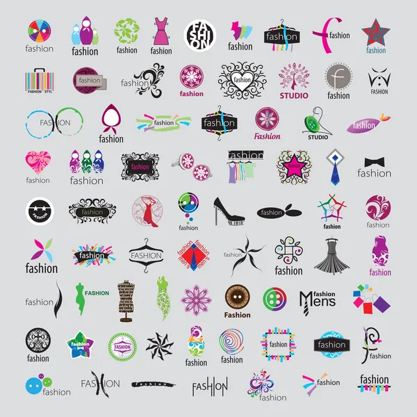 Plus grande collection de logos vectoriels d'accessoires de mode et cl — Image vectorielle