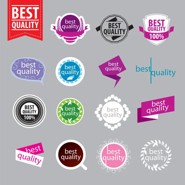 Coleta de logotipos vetoriais de melhor qualidade — Vetor de Stock