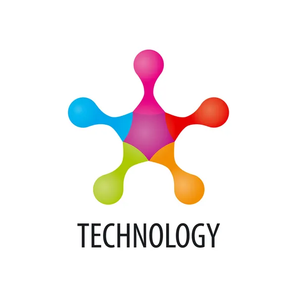 Logotipo da tecnologia sob a forma de atomos3 — Vetor de Stock