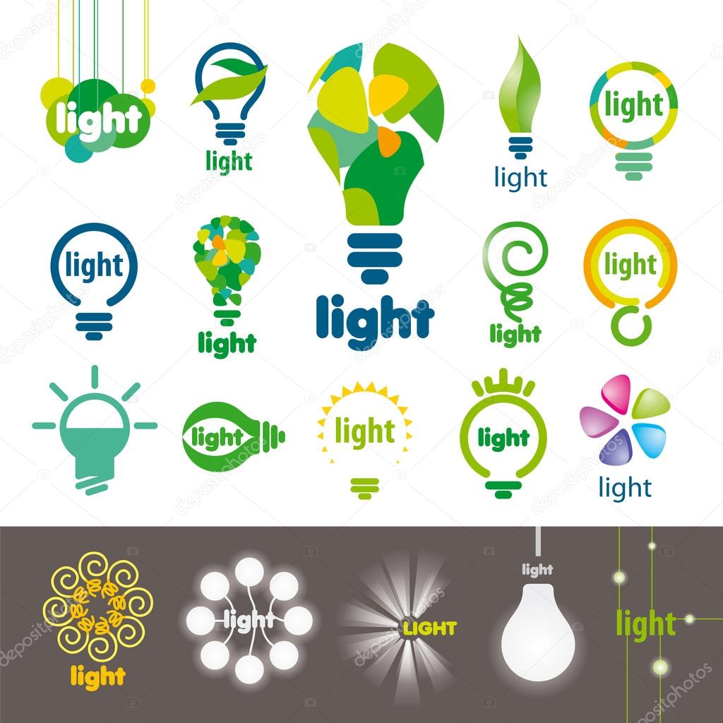 Biggest collection of vector logos lamps