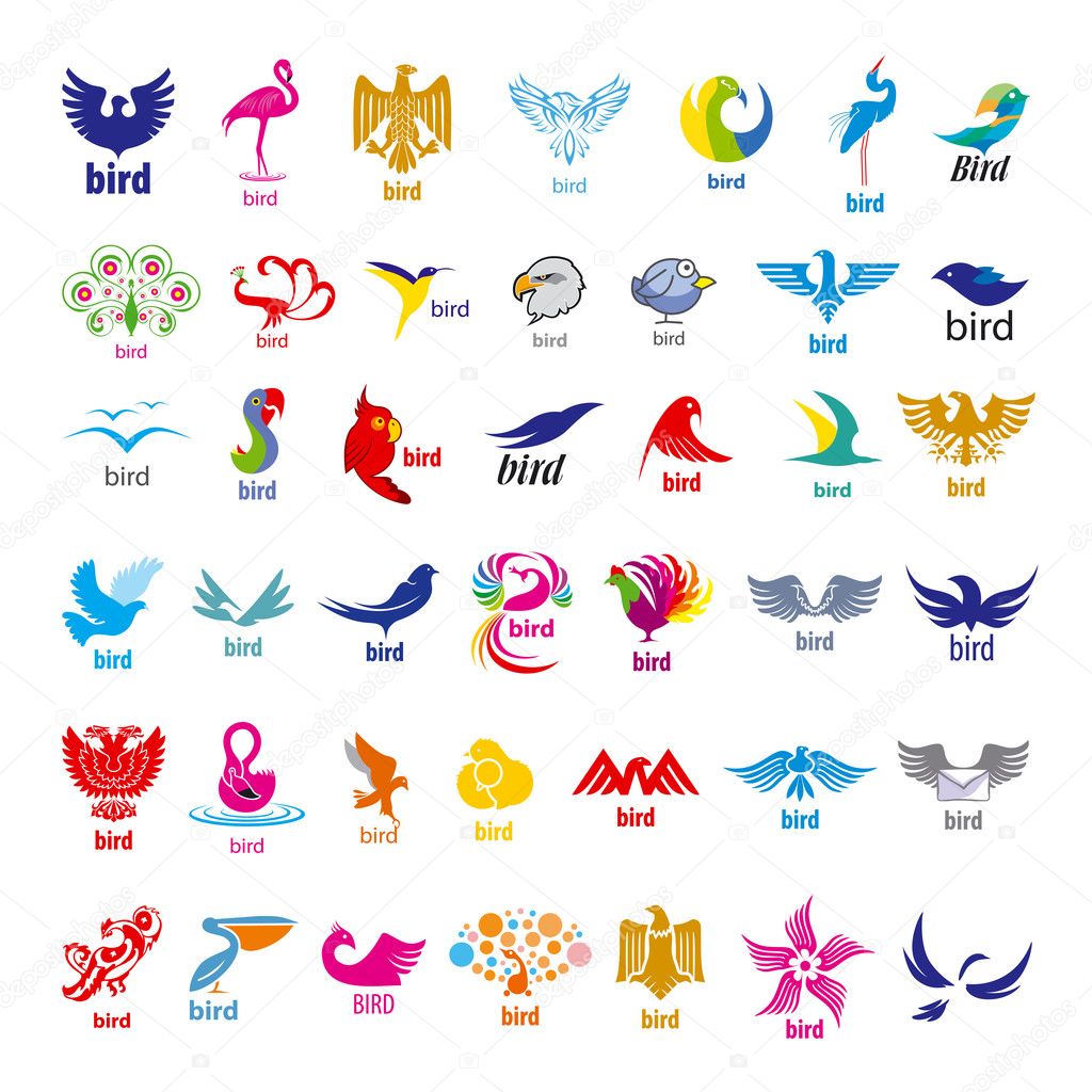 Biggest collection of vector logos birds