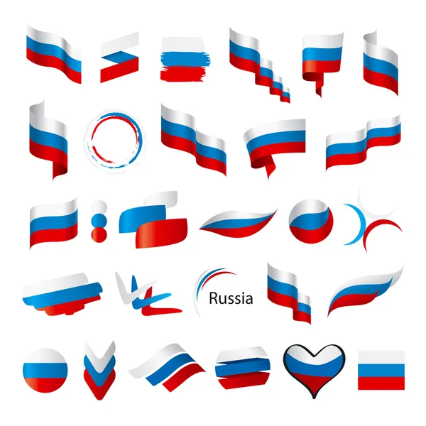 Plus grande collection de drapeaux vectoriels de la Russie — Image vectorielle