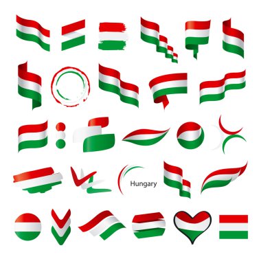 vektör bayrakları Macaristan'ın en büyük topluluğu