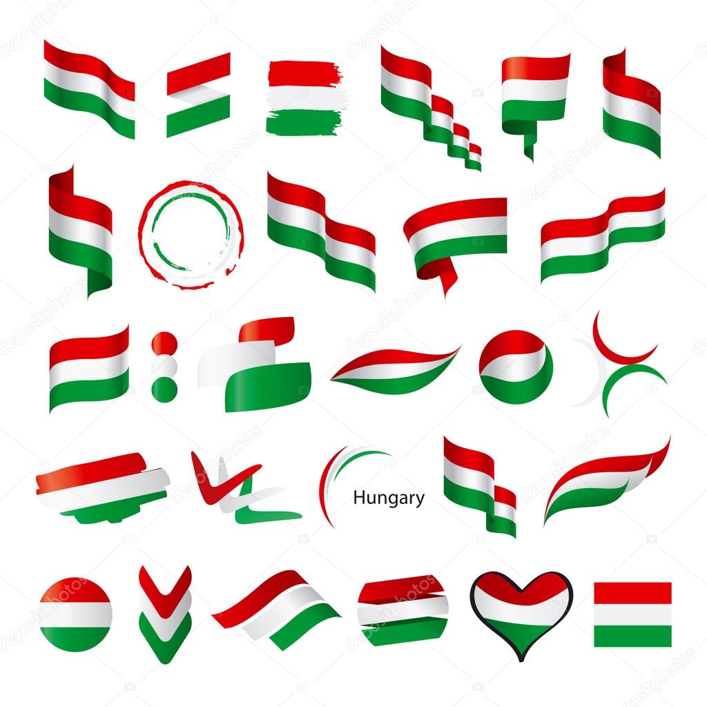 biggest collection of vector flags of Hungary