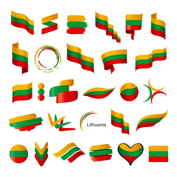 Biggest collection of vector flags of Lithuania — Stock Vector