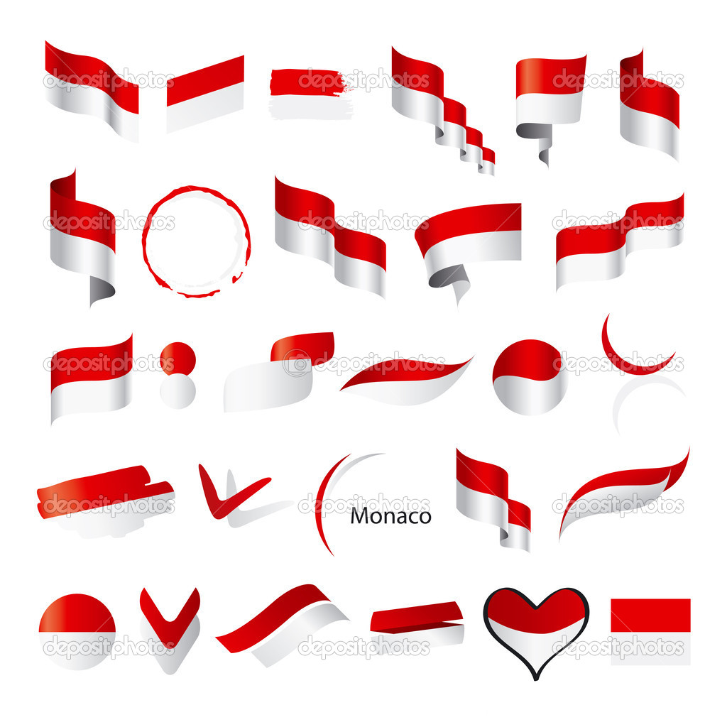 biggest collection of vector flags of Monaco