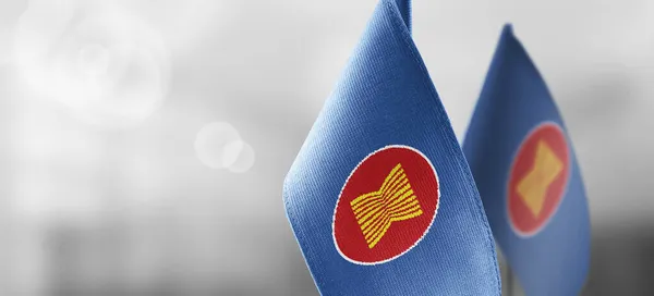 Patch av Aseans nationella flagga på en vit t-shirt — Stockfoto