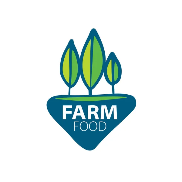 Logo farm food — Stock Vector