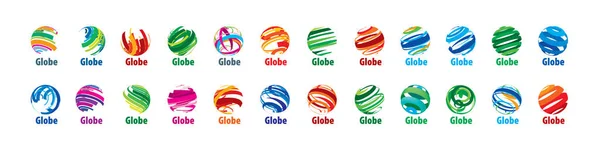 Ένα σύνολο αφηρημένων διανυσματικών λογότυπων του παγκόσμιου δικτύου — Διανυσματικό Αρχείο