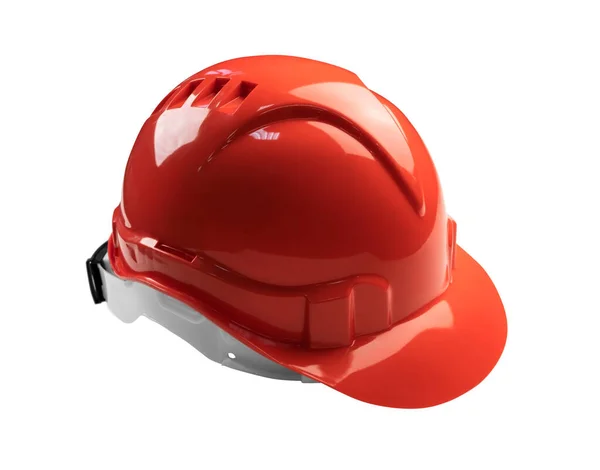 Orange protective helmet on a white background — Stock Fotó