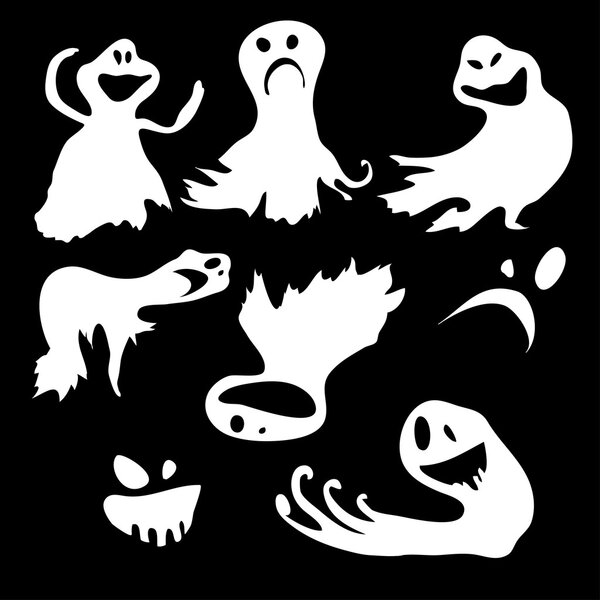 Скари.bvector обои с летающими призраками
