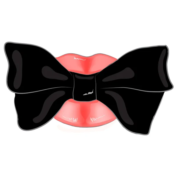 Illustration of beautiful lips — Stock Vector