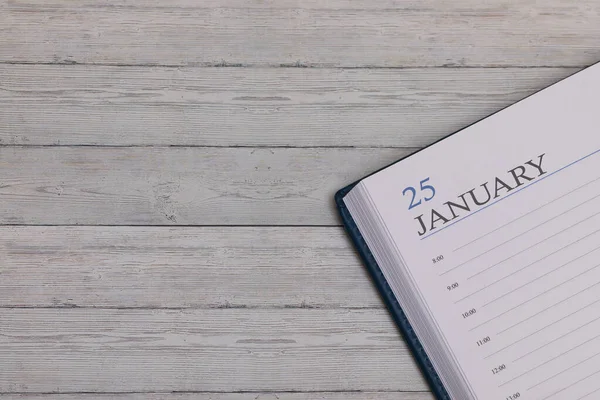 Exact Date New Diary Important Event Note Space January Fotos de stock libres de derechos