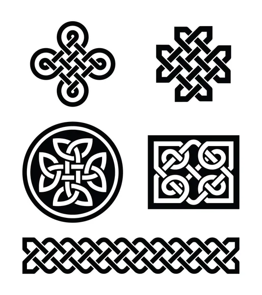 Кельтські вузлів візерунки - вектор — стоковий вектор