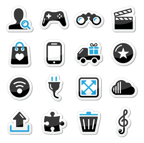 Web internet iconen set - vector — Stockvector